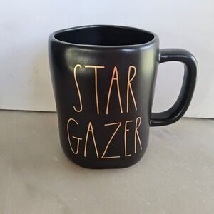 Rae‎ Dunn Stargazer Artisan Collection Black Coffee Mug Unique Shape